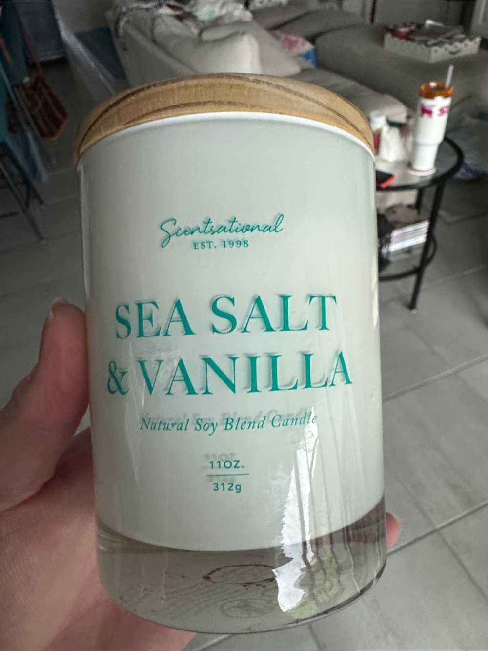 Sea Salt & Vanilla Natural Soy Blend Candle - New
